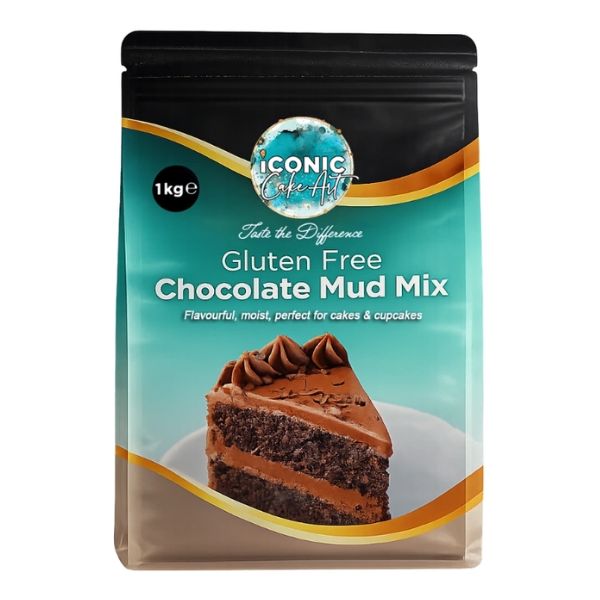 Iconic Cake Art 1kg Gluten Free Chocolate Mud Mix