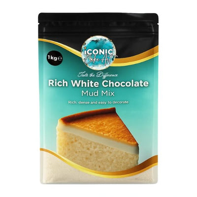 Iconic Cake Art 1kg Rich White Mud Cake Mix Premium