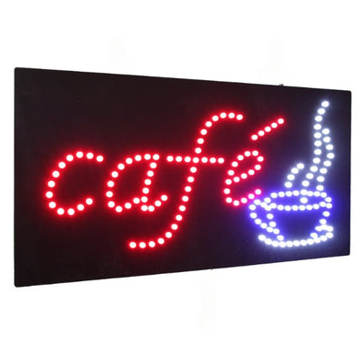 Cafe LED Neon Sign Board 48x25cm