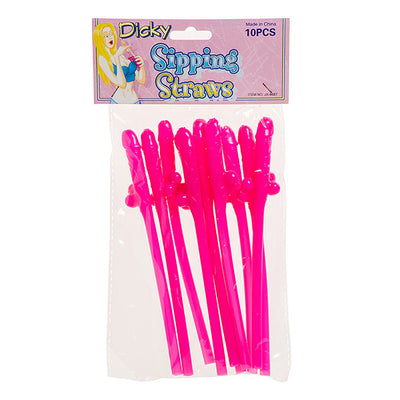 Pink Penis Shaped Straw