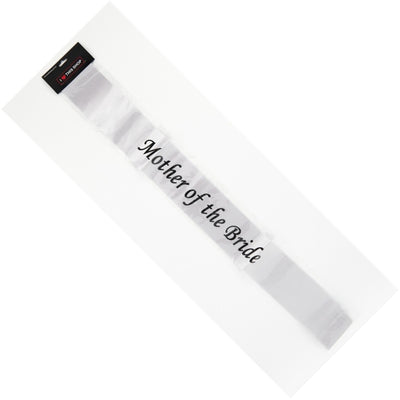 Mother of the Bride White Sash