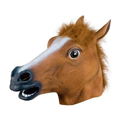 Horse Head Latex Full Face Mask