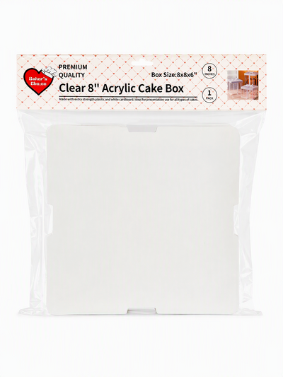 Clear 8in Acrylic Cake Box (8x8x6in)