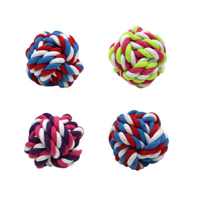 Assorted Cotton Ball Pet Toy