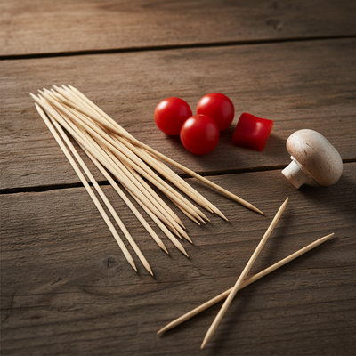 100pcs Bamboo Skewer 3mm x 25cm