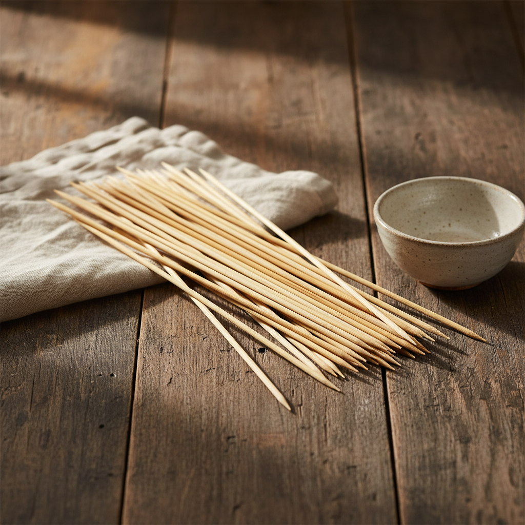 100pcs Bamboo Skewer 3mm x 30cm