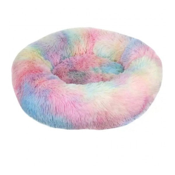 Large Rainbow Donut Pet Bed 90x90x19cm