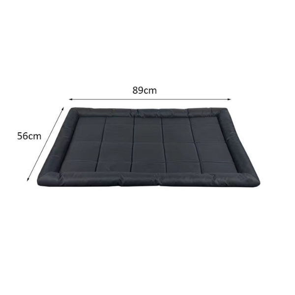 Large Black Oxford Dog Bed 89x56cm