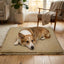Hessian Large Sponge Dog Bed 90x60x4cm
