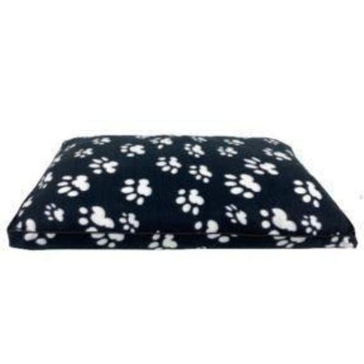 Large Black Polar Fleece Rectangular Pet Mat 105x70x8cm