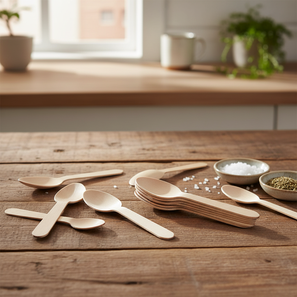 Mini Spoon Wooden 20pk A Grade