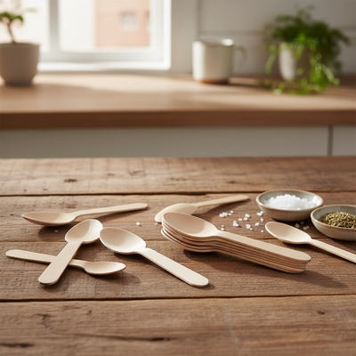 Mini Spoon Wooden 20pk A Grade