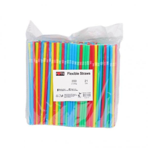 Straws Flexible 200pk