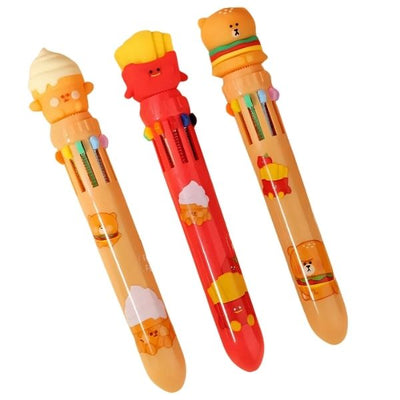 Cute Fast Food Assorted Multicolour Pens