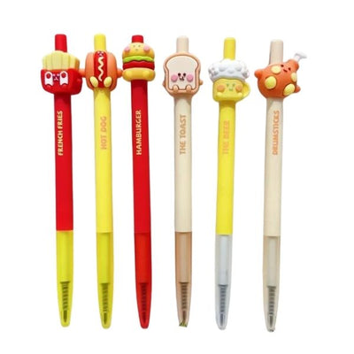 Cute Fast Food Assorted Retractable Pens