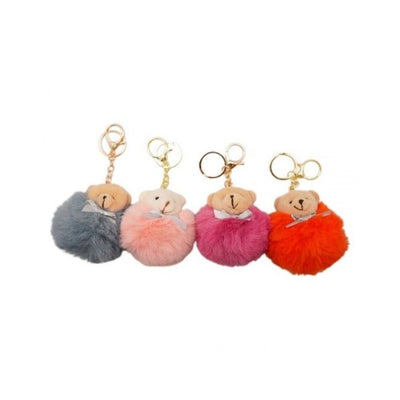 Assorted Bear Keyring 8cm