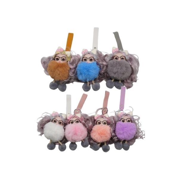 8cm Girl Keyring