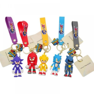 Assorted Sonic Hedgehog Keyring 6cm