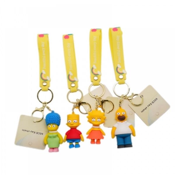 Assorted Simpsoms Keyring 6cm