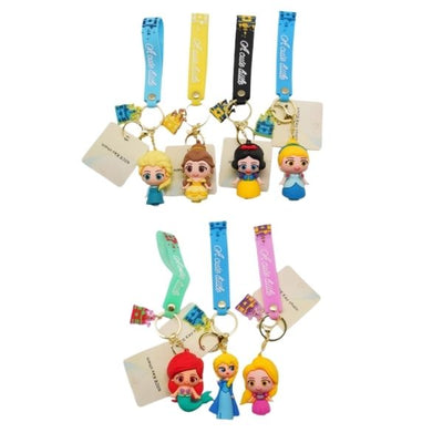 Assorted Disney Princess Keyring 6cm