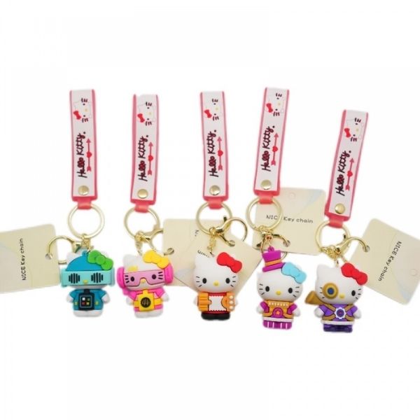 Assorted Costume Hello Kitty Keyring 6cm