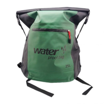 25L Dark Green & Black Waterproof Backpack