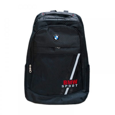 BMW Black Sport Casual Backpack 35x52cm