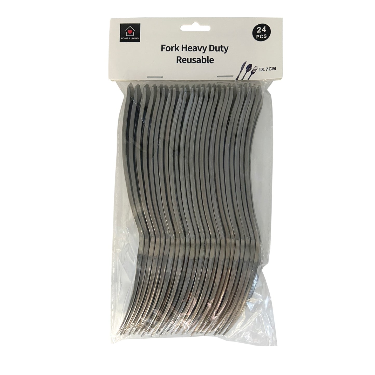 Fork Heavy Duty Reusable 24pcs