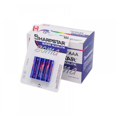 4pk Sharpstar Super Alkaline Soma AAA Battery 1.5V