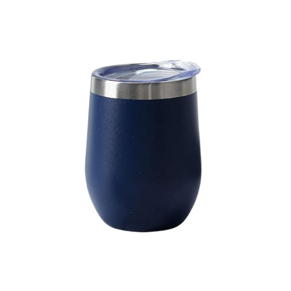 Stainless Steel Stemless Wine Tumbler with Lid 12oz