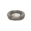 Small Grey Corduroy Dog Bed With Fleece 43x56x14cm