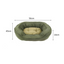 Small Olive Green Corduroy Dog Bed With Fleece 43x56x14cm