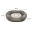 Medium Grey Corduroy Dog Bed With Fleece 51x68.5x15cm