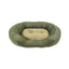 Large Olive Green Corduroy Dog Bed With Fleece 61x81x17.5cm