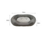 Small Grey Suede & Micro Sherpa Dog Bed 43x56x14cm