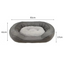 Large Grey Suede & Micro Sherpa Dog Bed 61x81x17.5cm