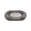 Large Grey Suede & Micro Sherpa Dog Bed 61x81x17.5cm