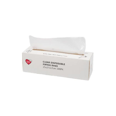 100pk 10in Clear Disposable Piping Bags