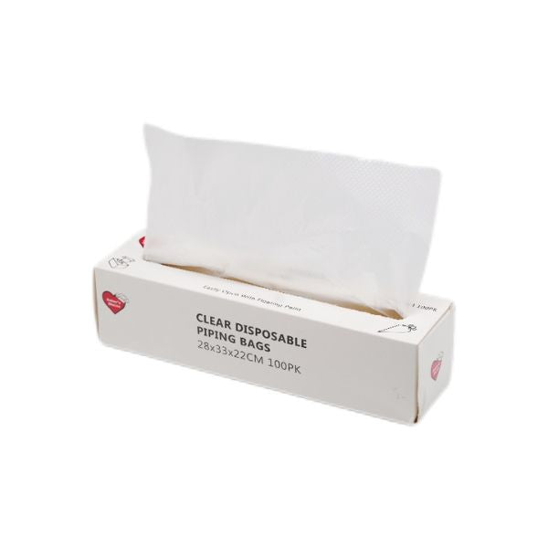 100pk 12in Clear Disposable Piping Bags