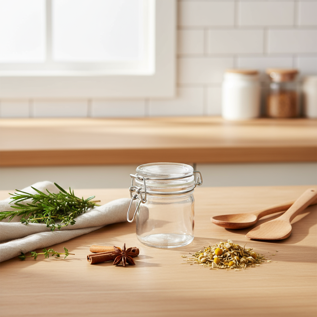 Clip Lock Glass Jar 50ml