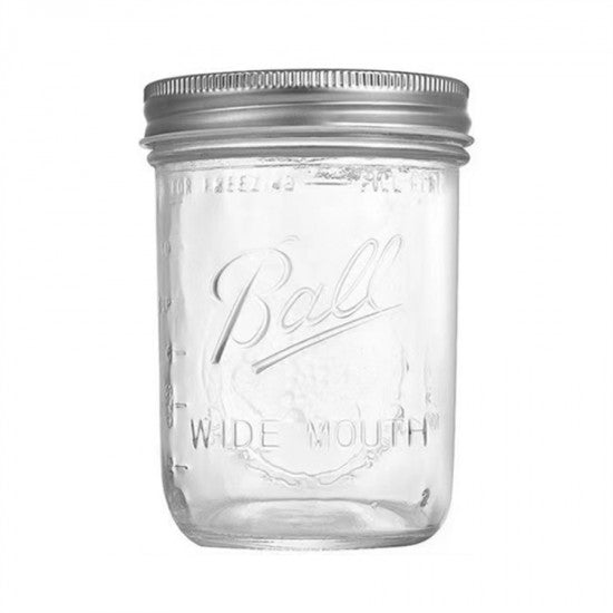 Glass Container With Stainless Steel Lid 500ml