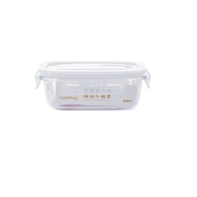 Clip Lock Lunch Box Glass 350ml