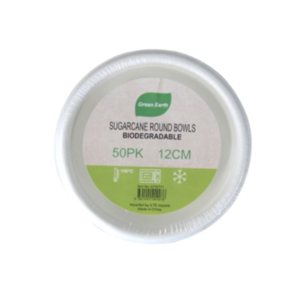 Sugarcane Round Bowls 12cm 50pk
