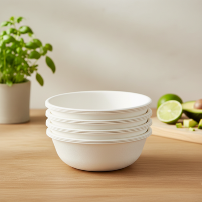 Sugarcane Round Bowls 18cm 12pk