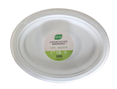 288pk BULK of Sugarcane Oval Plates 26X20cm