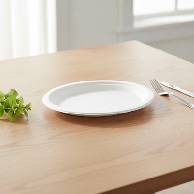Sugarcane Oval Plates 26x20cm 30pk