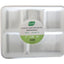 240pk BULK of Sugarcane 5 Comprt Deep Lunch Tray 26X22cm