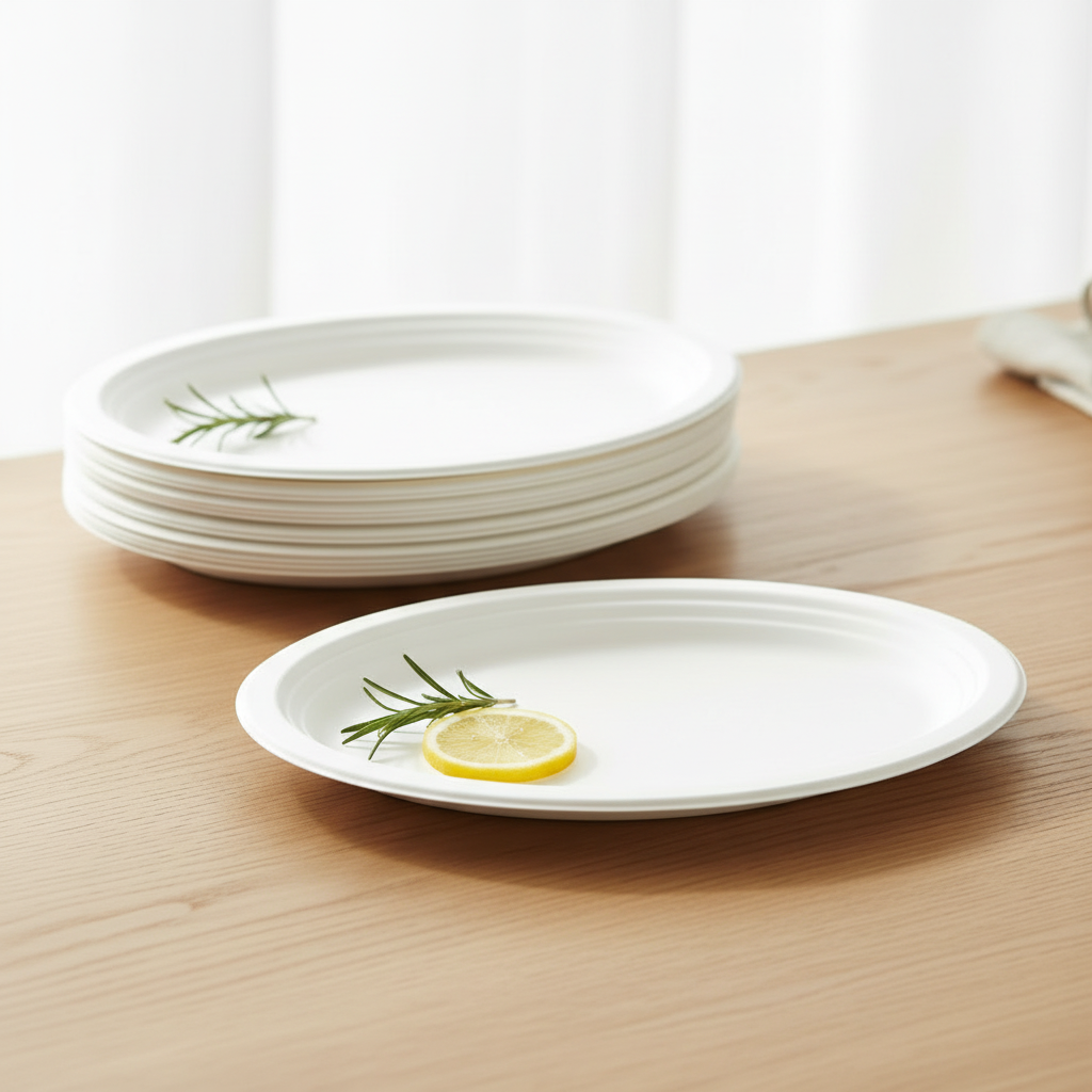 360pk BULK of Sugarcane Oval Plates 32X25cm