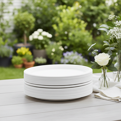 Sugarcane Oval Plates 32x25cm 30pk