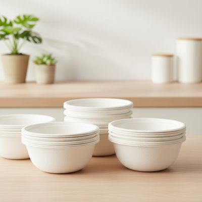 Sugarcane Round Bowls 15cm (500ml) 50pk